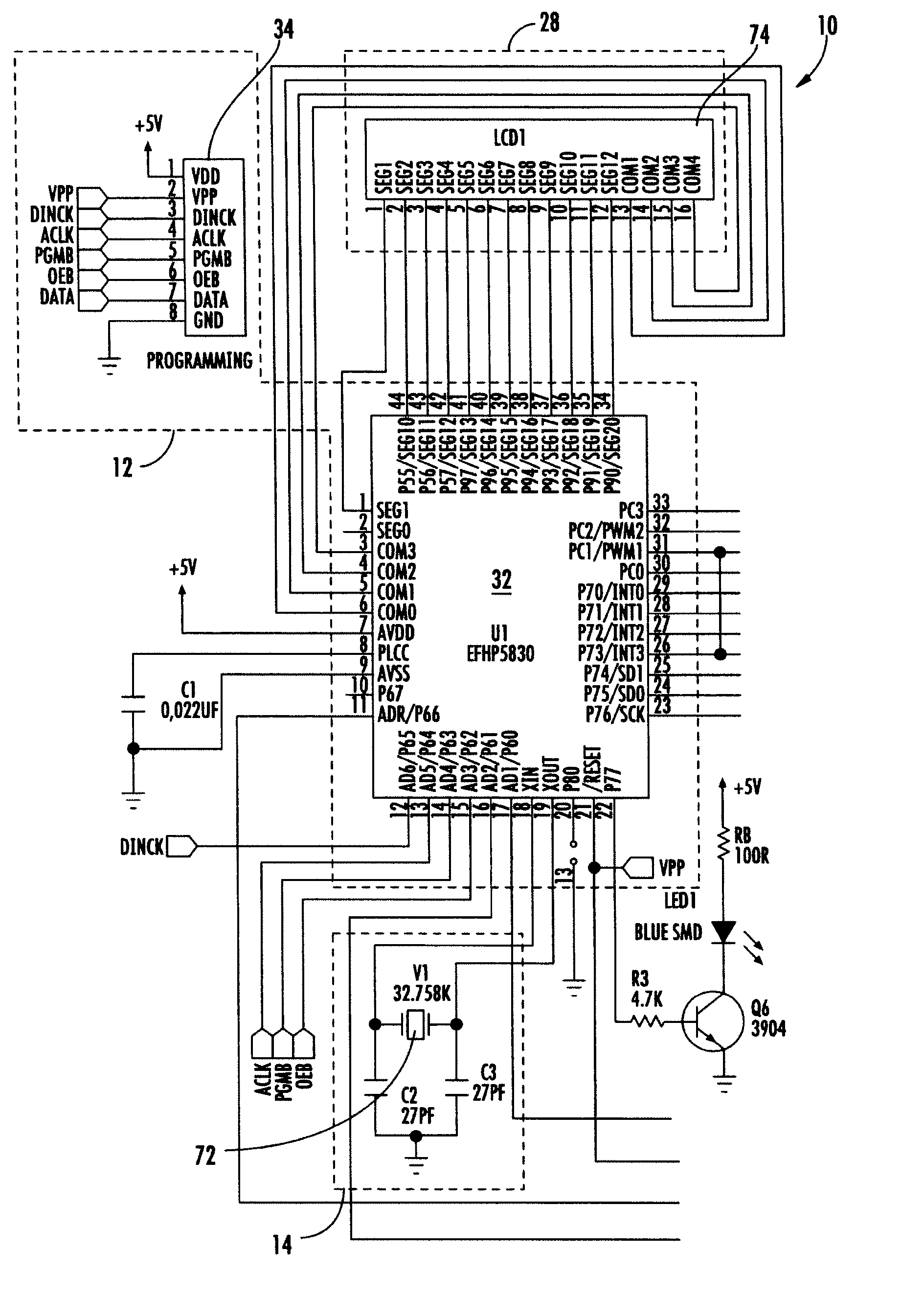 Personal breathalyzer having digital circuitry