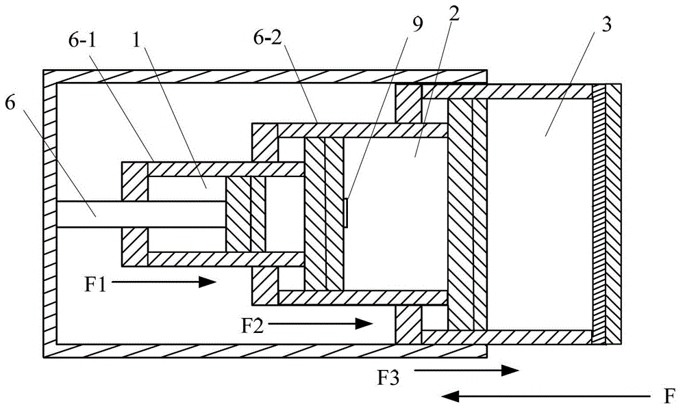 Three-stage buffer suitable for controlling buffer sequence step by step