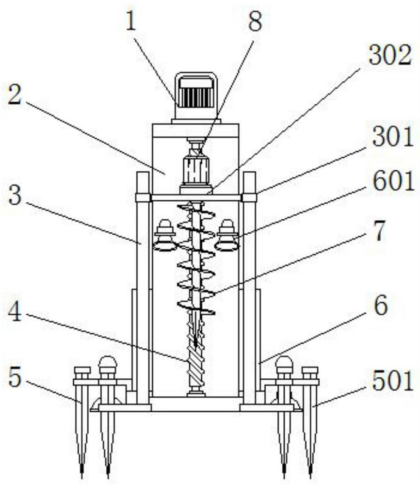 Foundation punching device for construction site