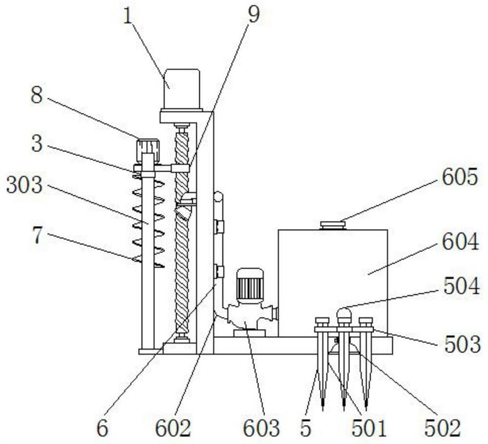 Foundation punching device for construction site