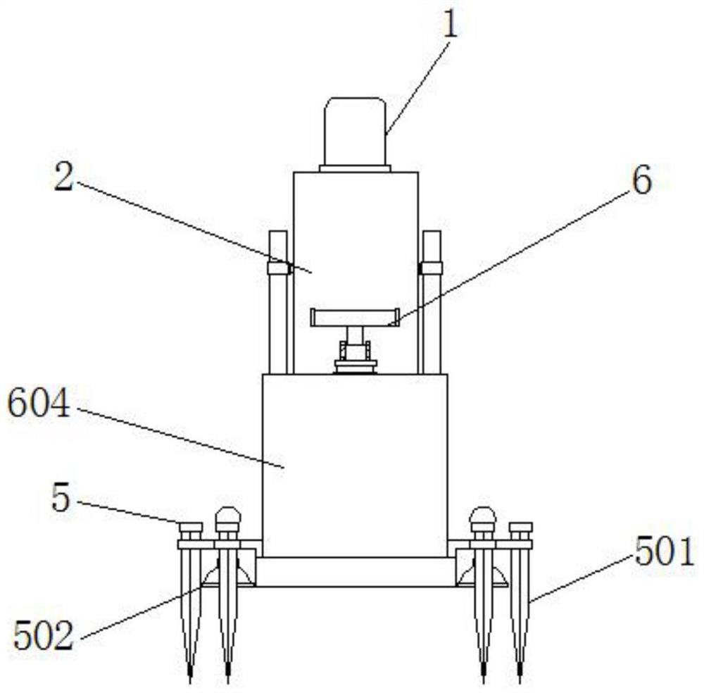 Foundation punching device for construction site