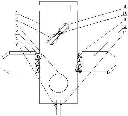 Combined type drill applicable to high-spray stirring cement pile