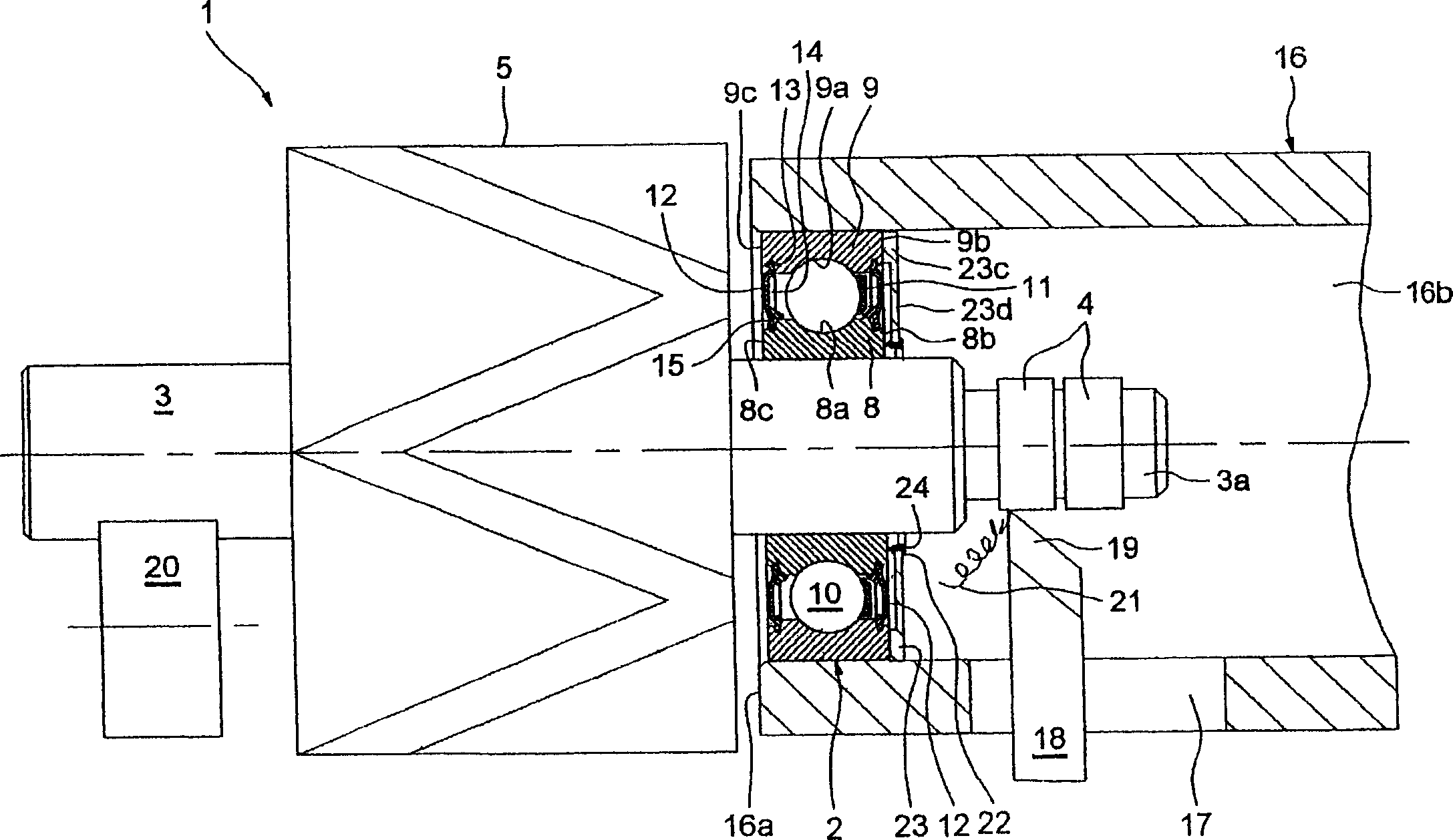 Method for supporting and incorporating bearing, protective cover and reprocessing method