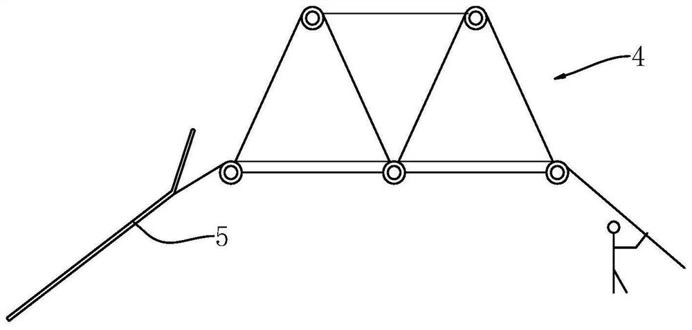 Using method of crawler-type operation platform for net rack construction