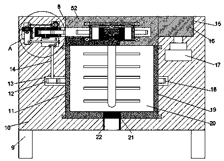 Stirring device for organic-inorganic compound fertilizer