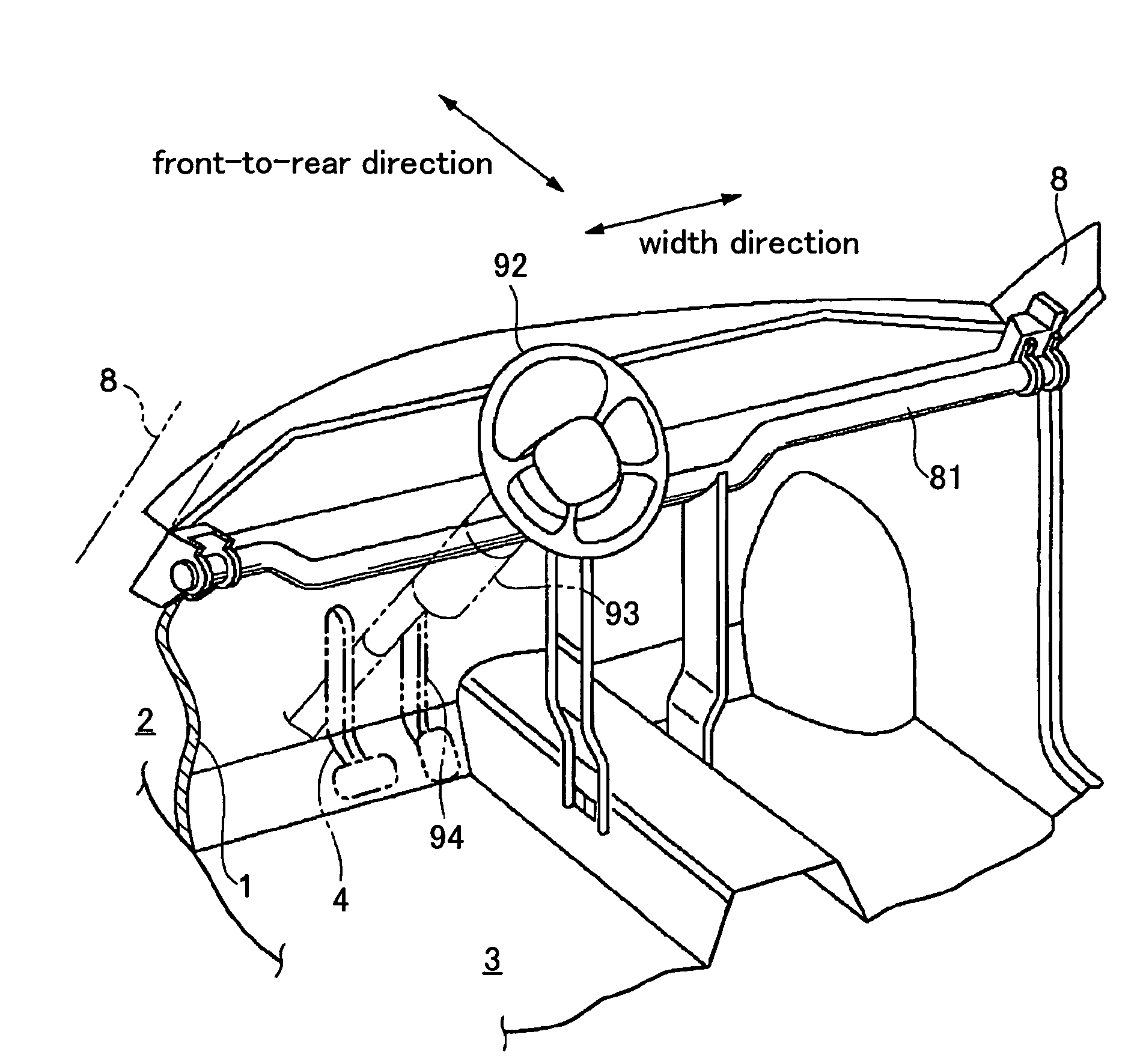 Pedal assembly support structure for vehicle