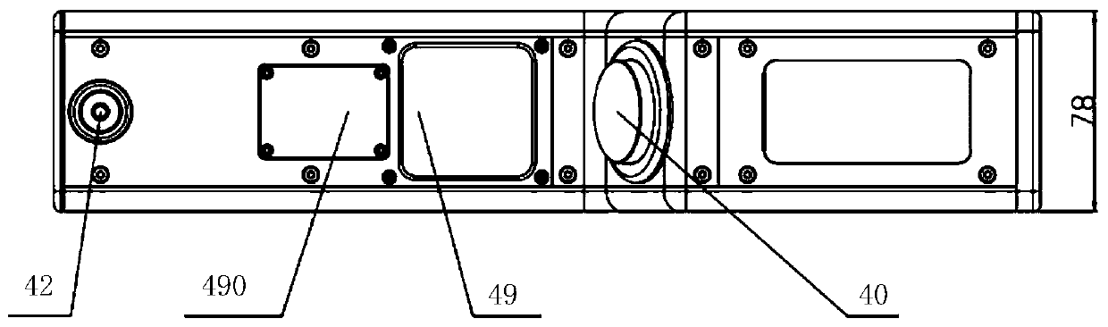 Mobile contact rail detection device and application method thereof