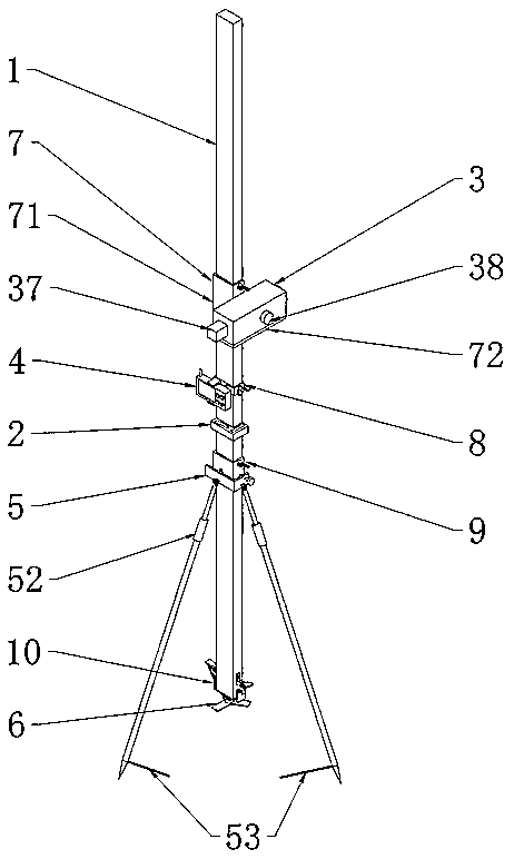 Integrated rapid level measuring device with ruler and meter