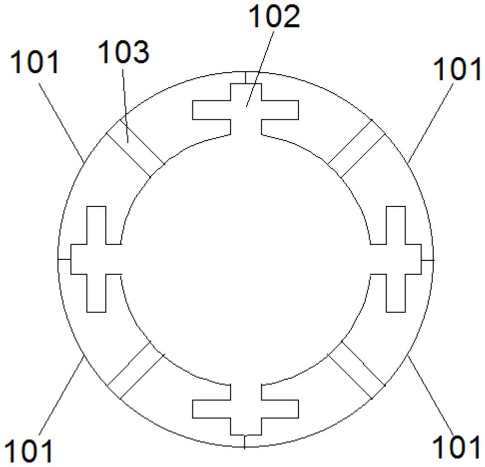 Mounting method, dismounting method and using method of hollow cylinder sample