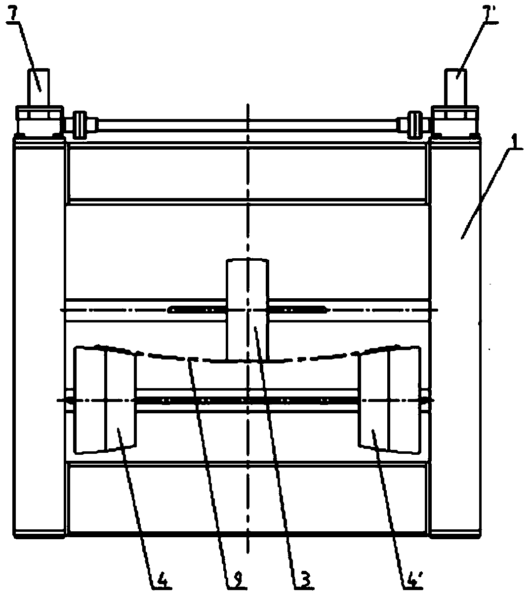 Flattener eliminating residual stress inside composite board