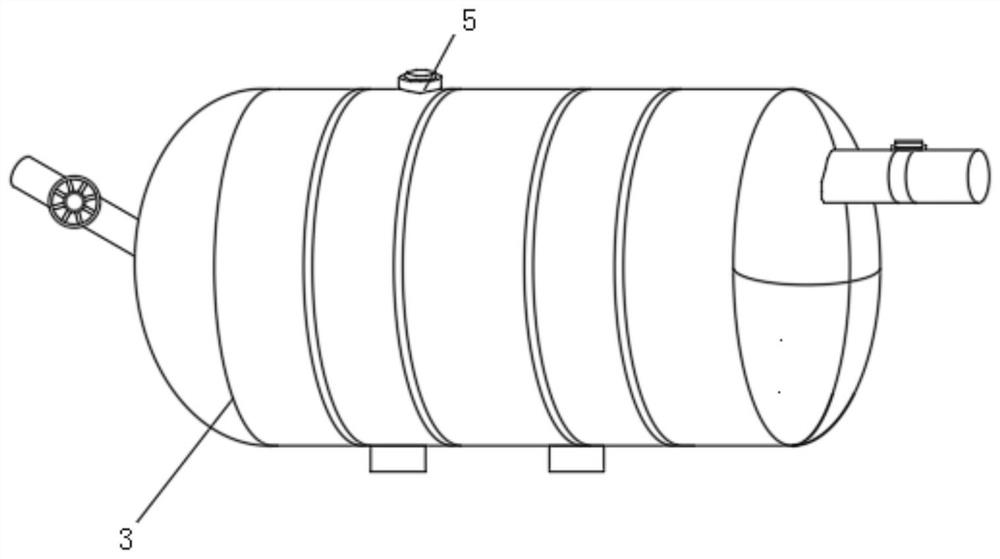 Odor-resistant low-energy-consumption septic tank with three large grids and three small grids