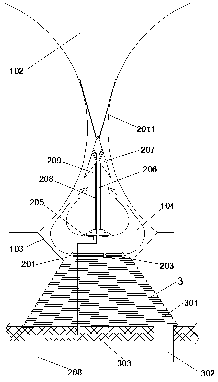 Multi-stage heat exchange structure for deaerator