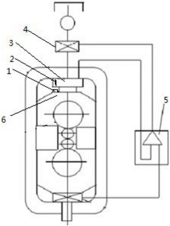 Plate-strip rolling mill roll system vibration inhibiting system and method based on hydraulic cylinder control