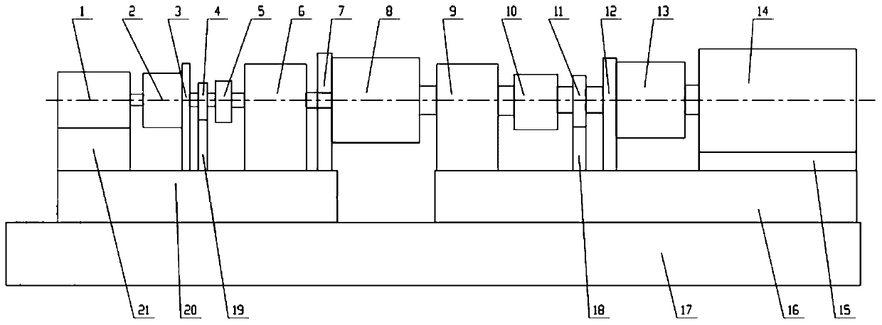 Contact spot and transmission error comprehensive test bench for transmission assembly