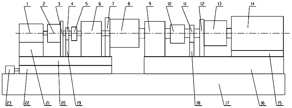 Contact spot and transmission error comprehensive test bench for transmission assembly