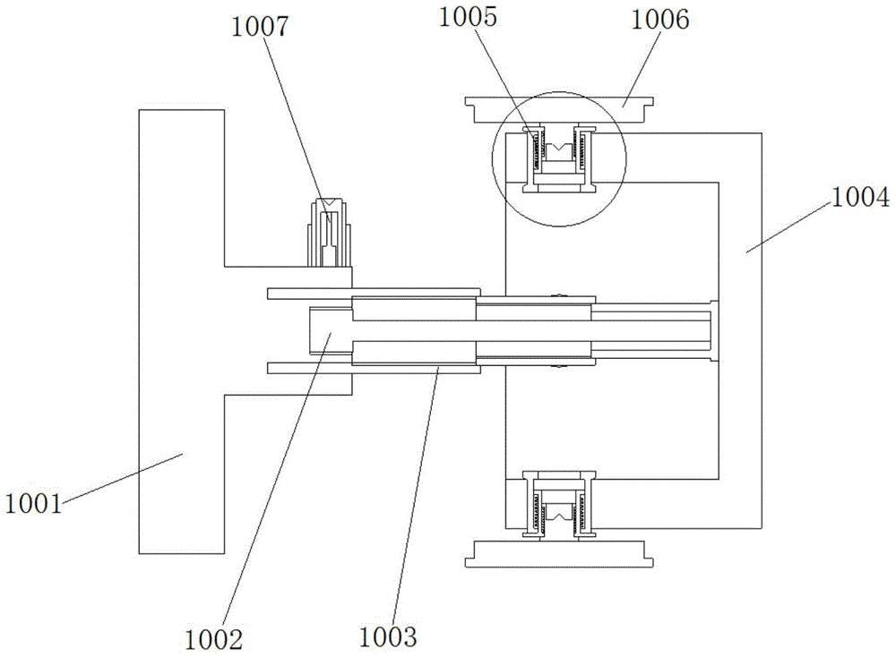 A fast-changing target single-sided reciprocating continuous high-efficiency coating magnetron sputtering roll-to-roll coating machine