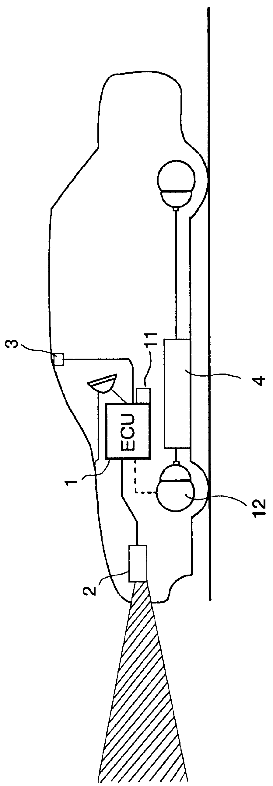 Moving subject recognizing system for automotive vehicle