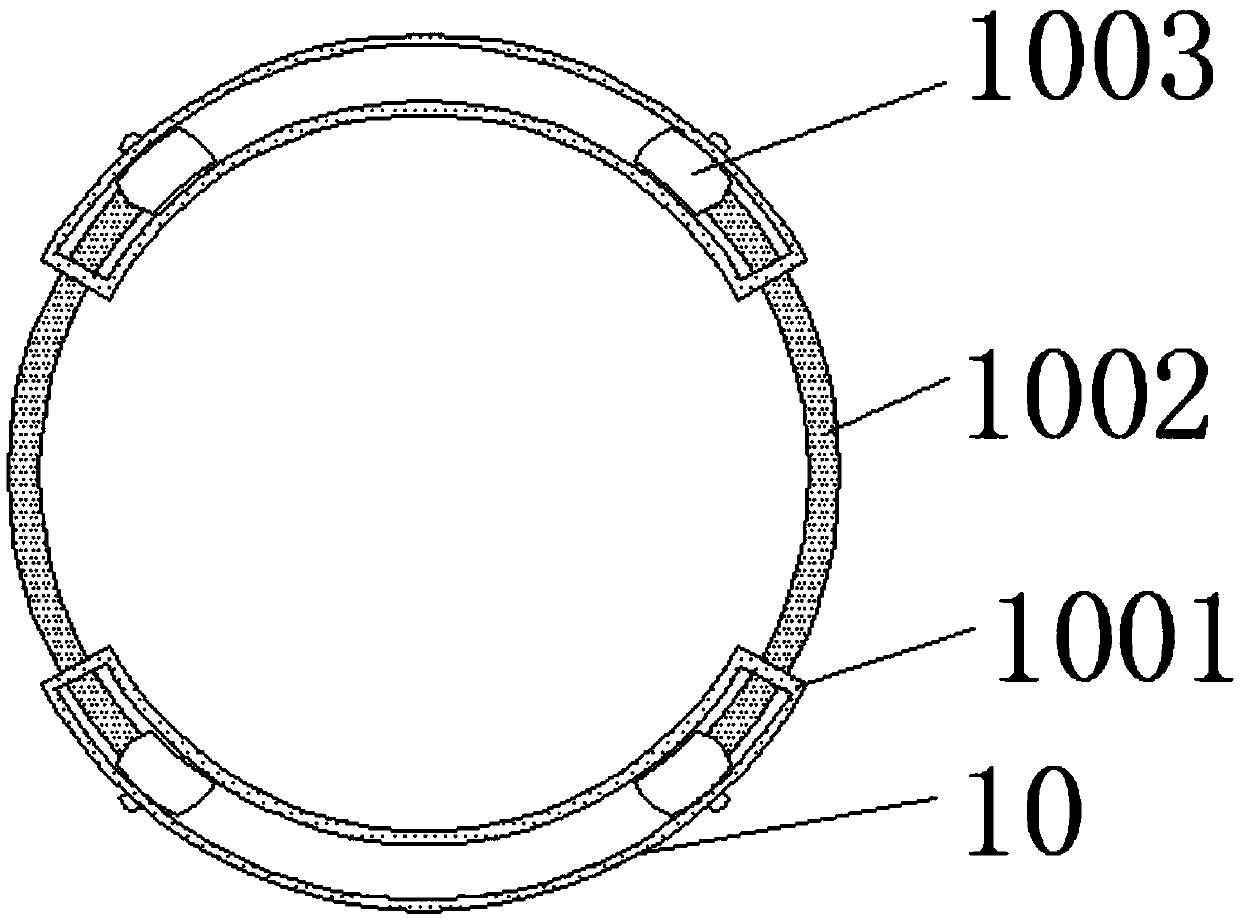 Headphone clearing device with closed dust sucking function