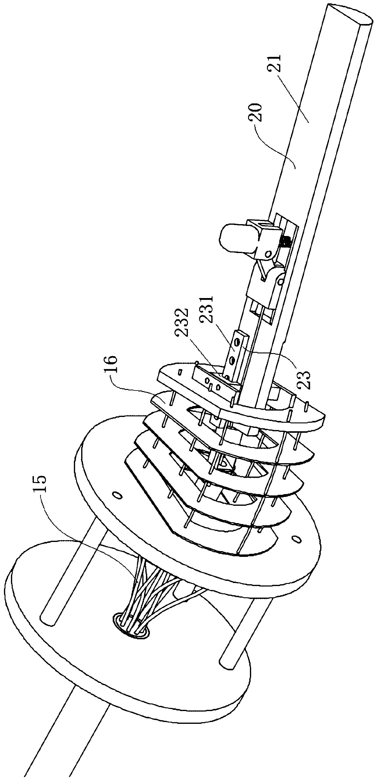 A flexible surgical tool with structural bone intersection arrangement