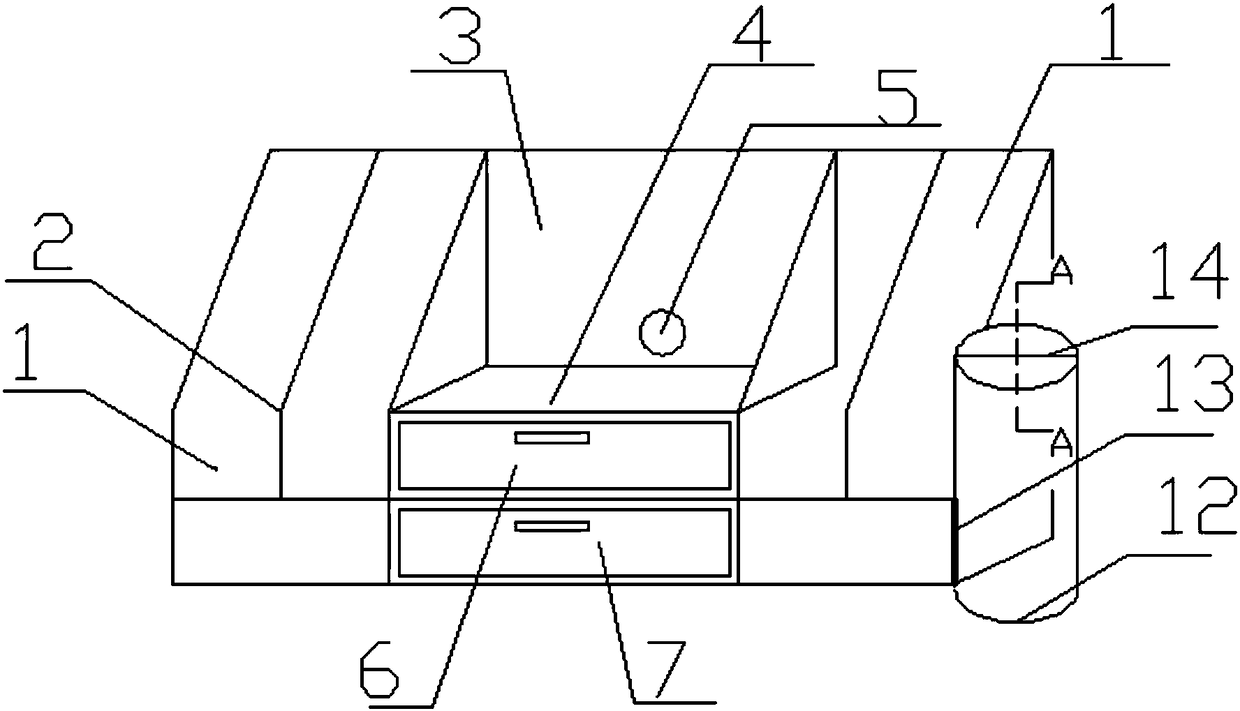 Multifunctional office supply rack