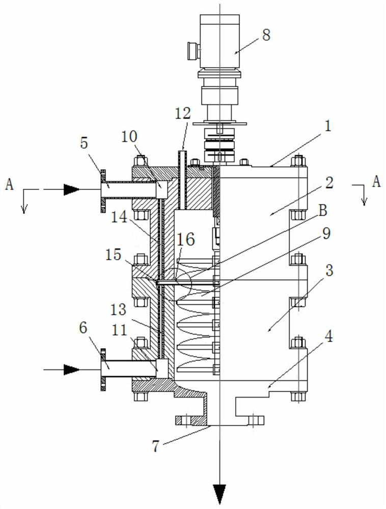 Device and method for continuously preparing azo compound