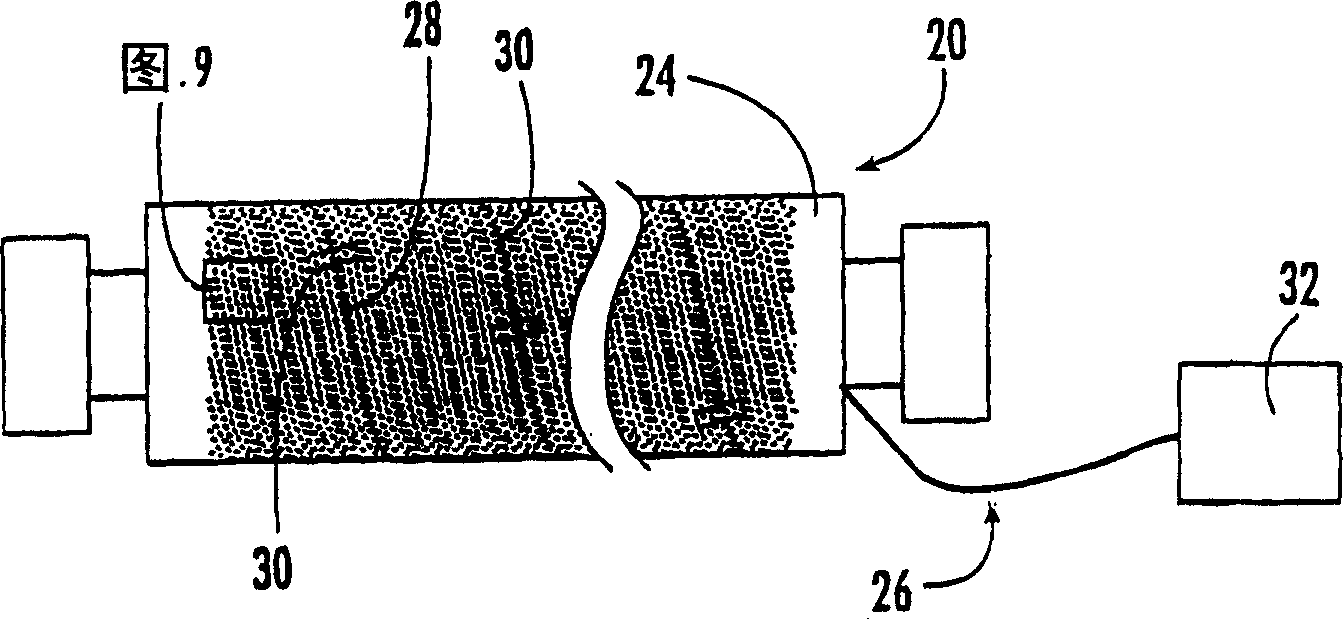 Suction roll with sensors for detecting temperature and/or pressure