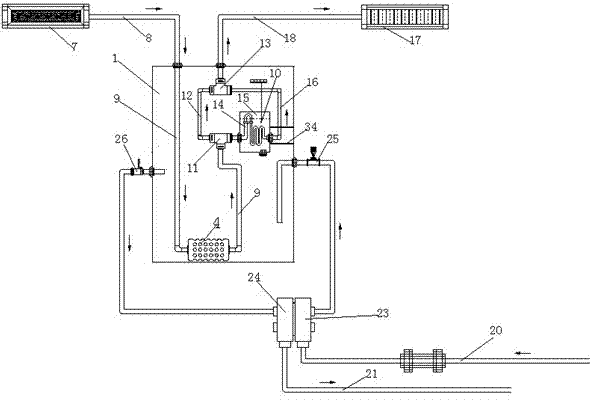 Indoor refrigerating device based on ground source heat pump