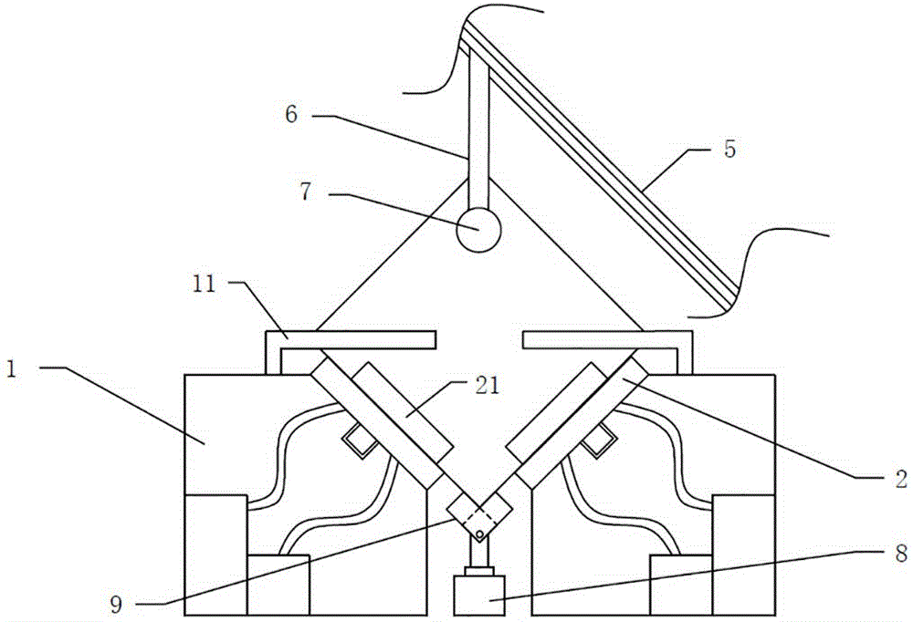 Solar battery backboard removing and delivering apparatus