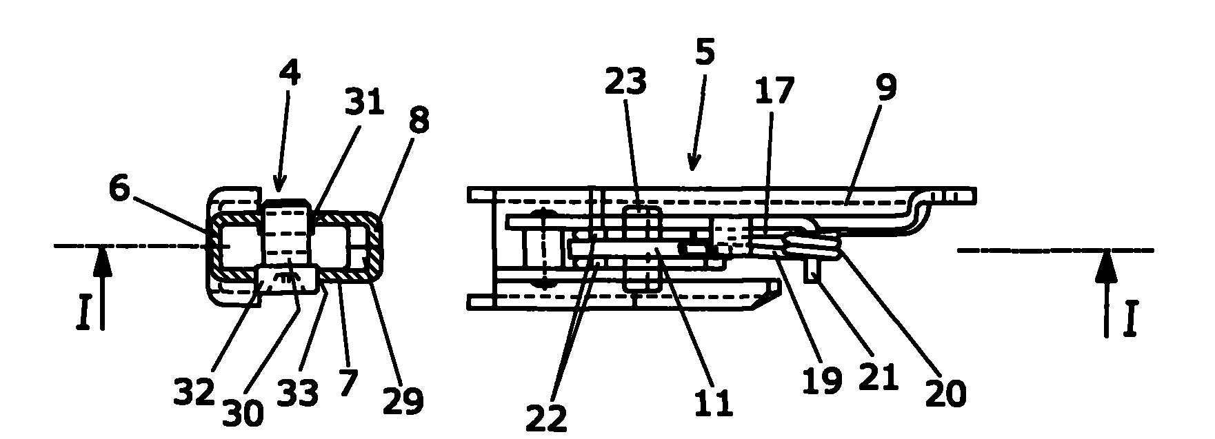 Plate holder for fastening a front plate to a drawer frame