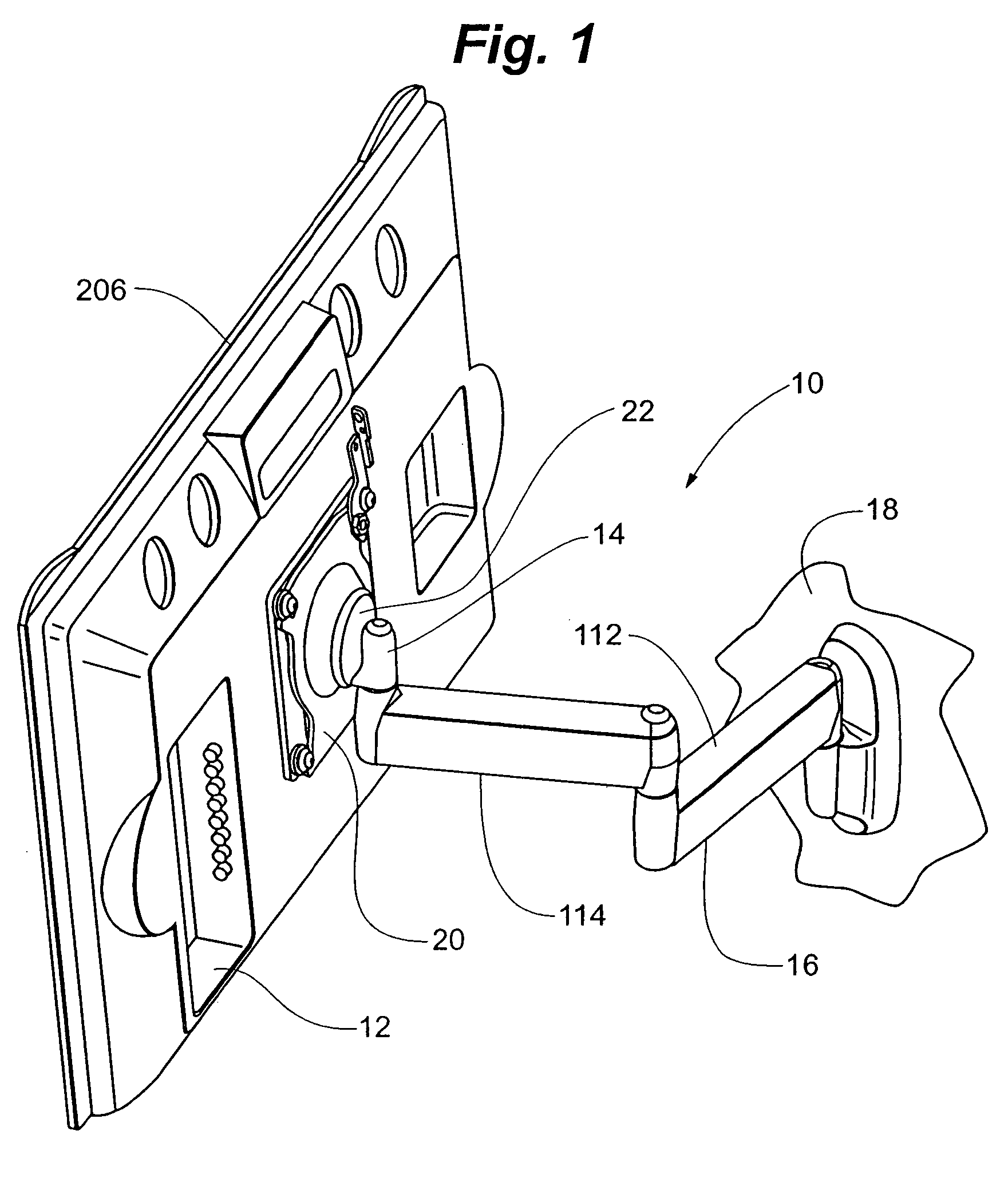 Self-balancing adjustable mounting system with friction adjustment