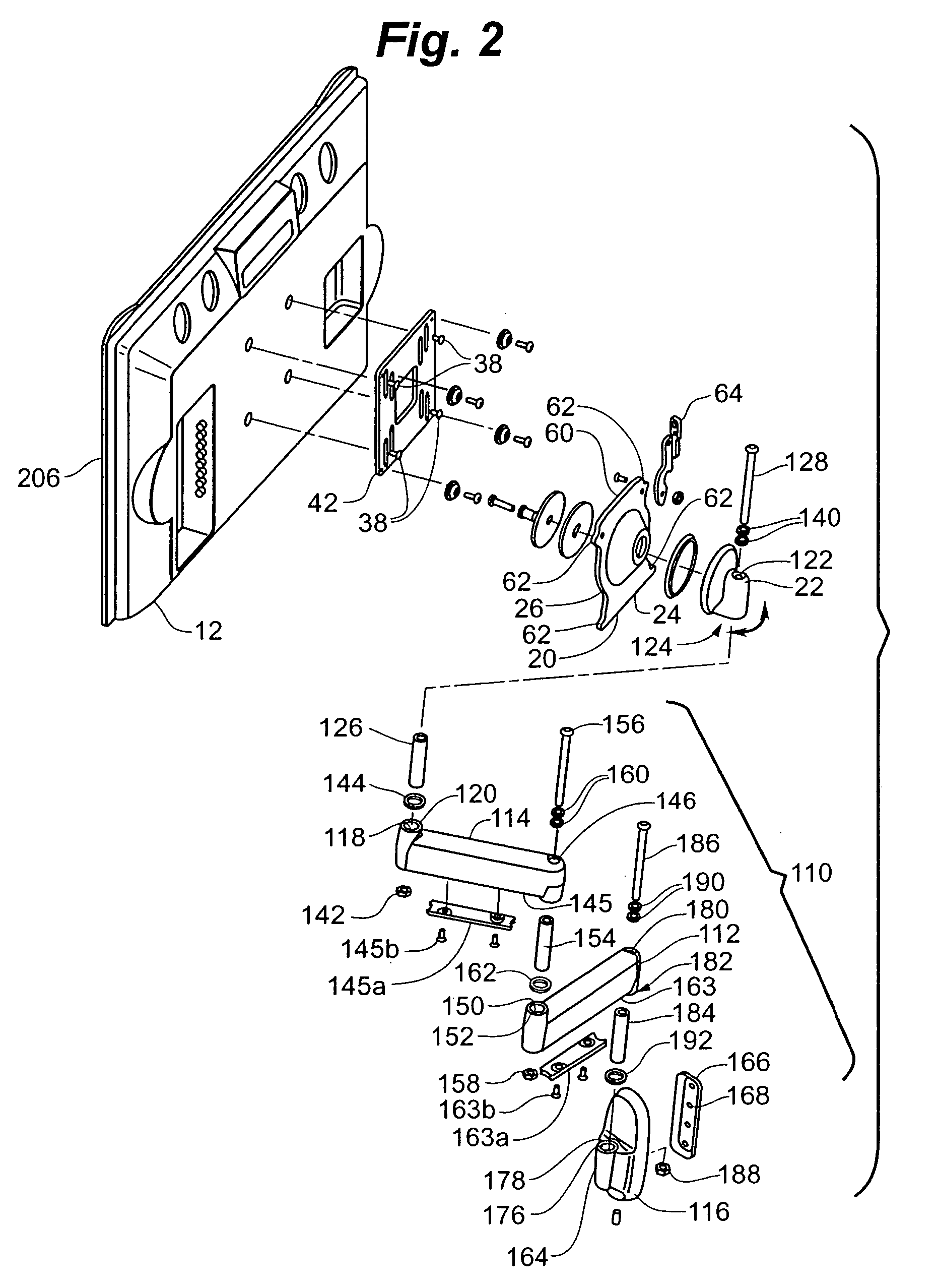 Self-balancing adjustable mounting system with friction adjustment