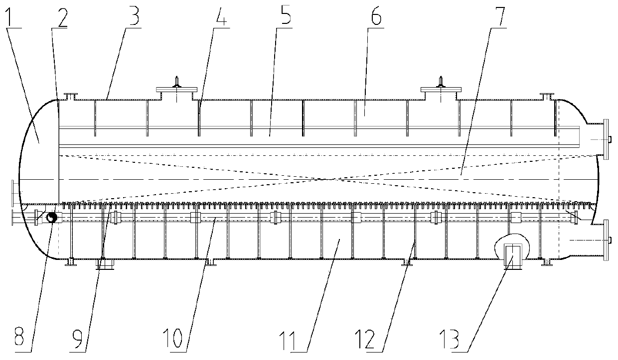 Ultra-large horizontal filter for water treatment