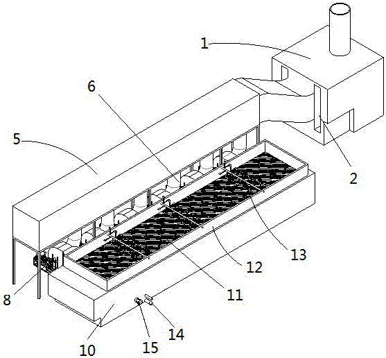 Combined hot air continuous drying equipment