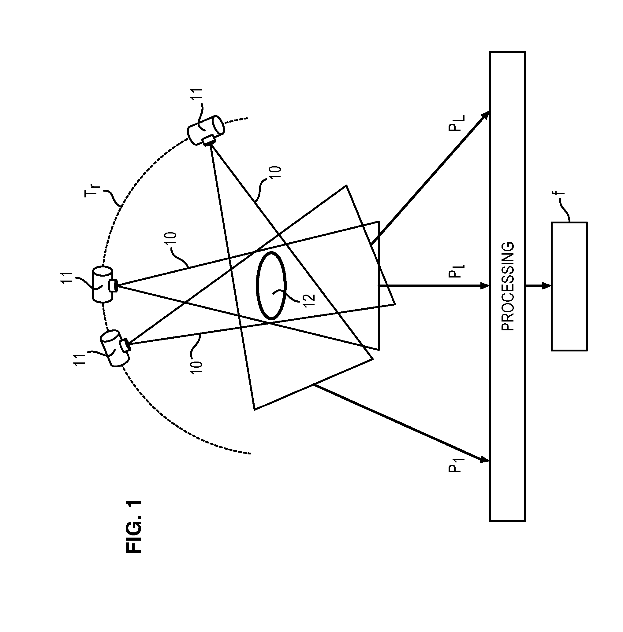 Tomographic reconstruction of a moving object