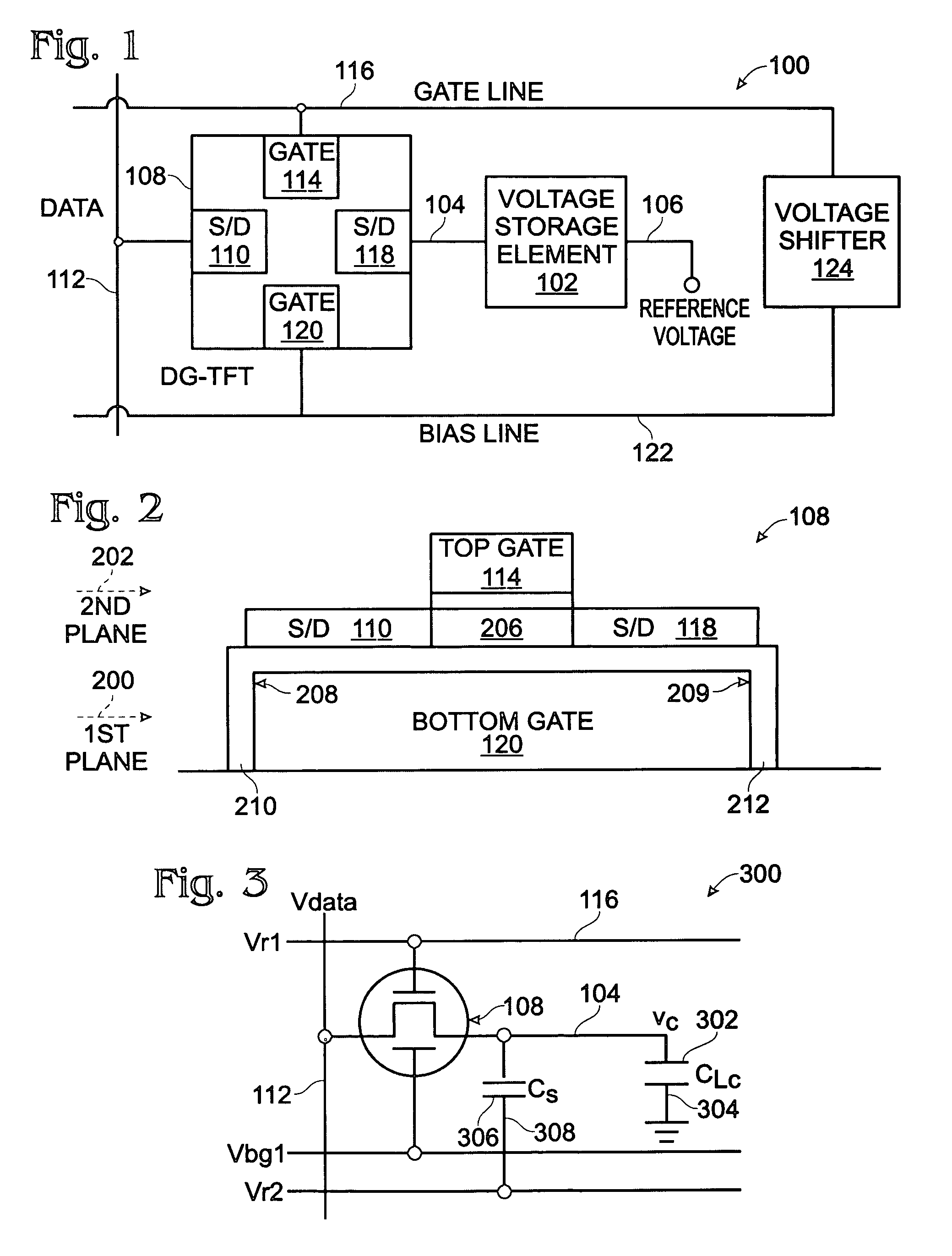 Dual-gate transistor display