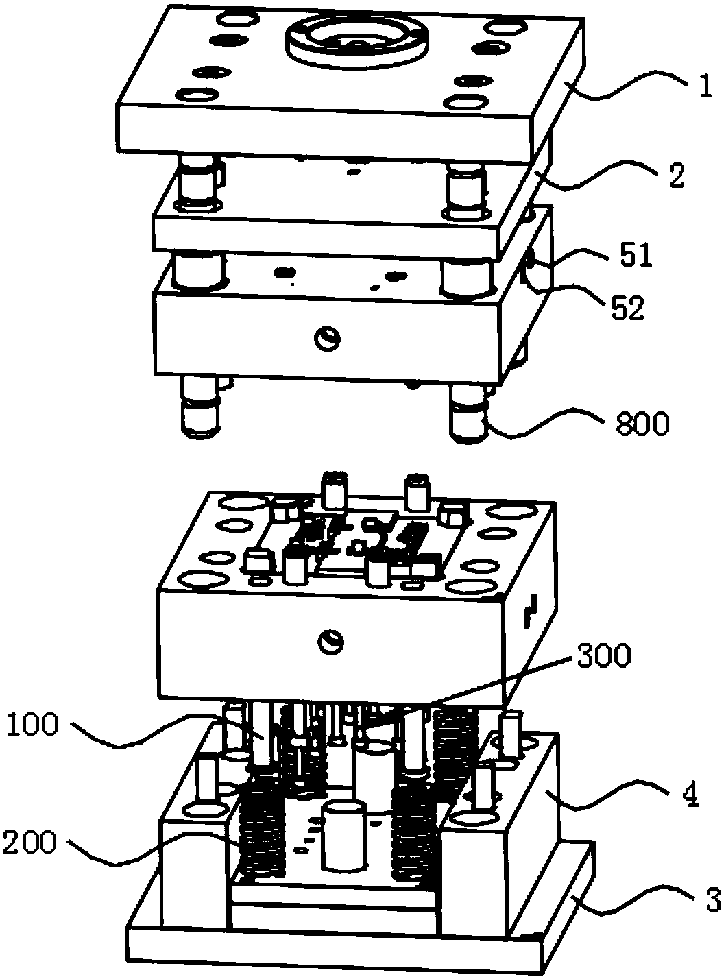 Injection mold for router base and injection process of router base