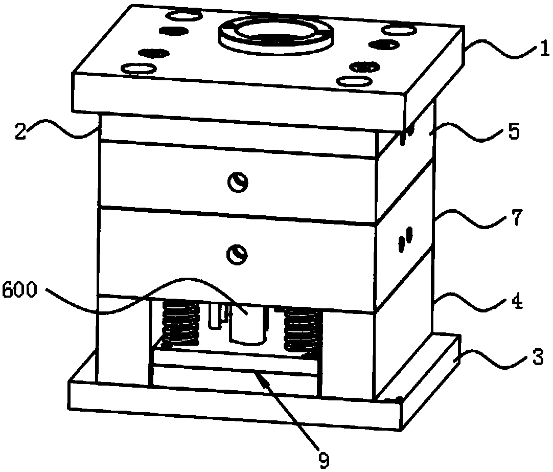 Injection mold for router base and injection process of router base