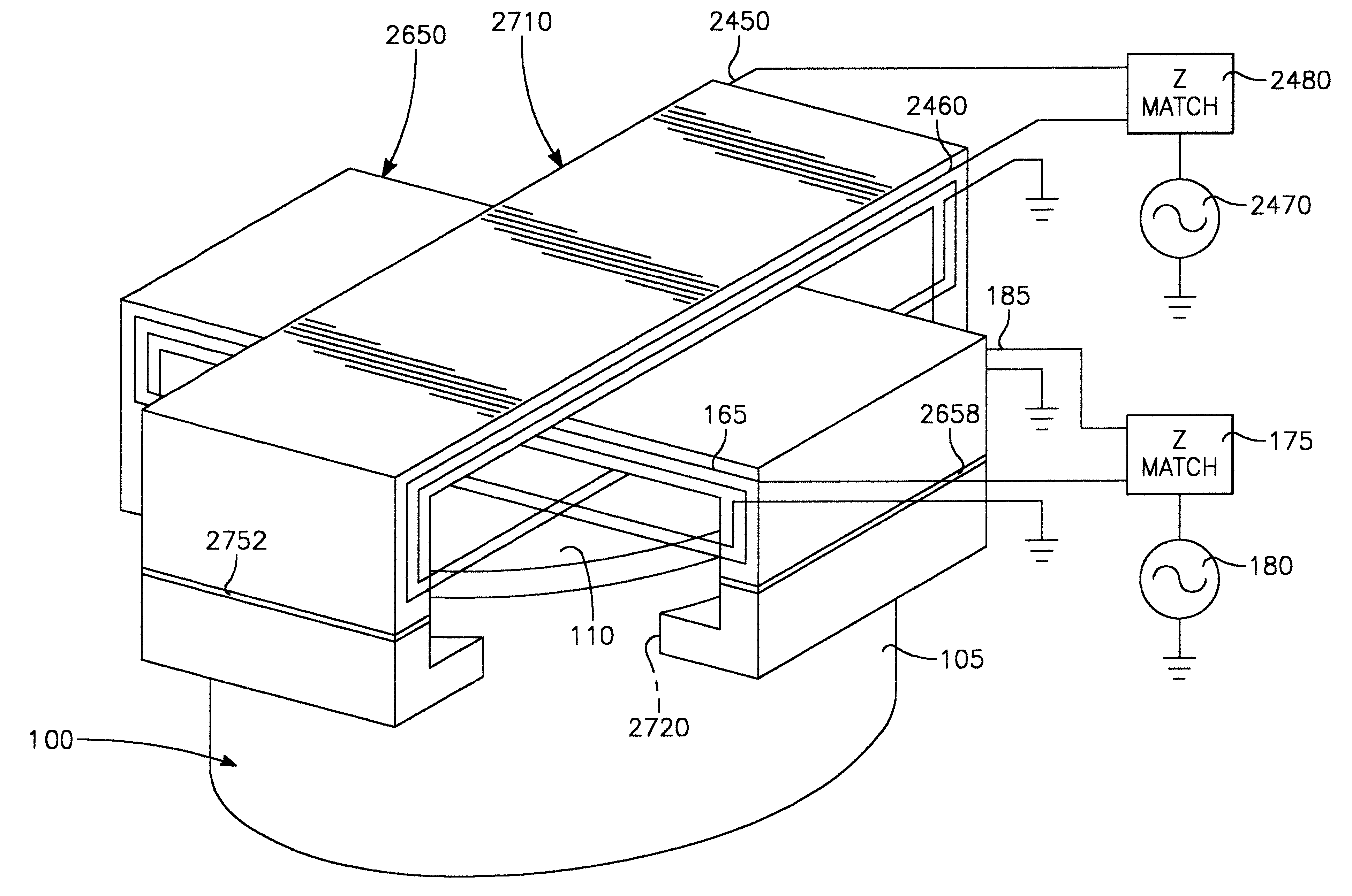 Externally excited multiple torroidal plasma source