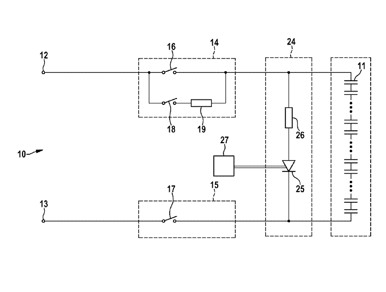 Safety concept for batteries