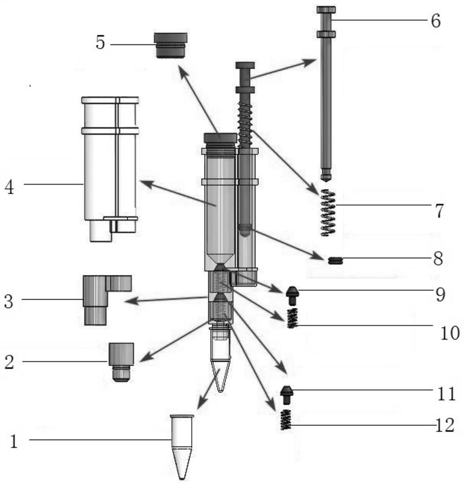 One-step nucleic acid POCT (point-of-care testing) device