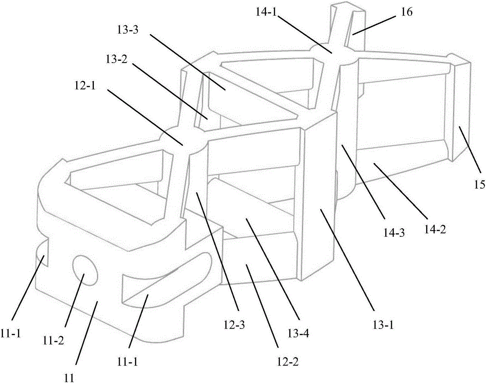 Pore structure part of porous titanium intervertebral fusion cage