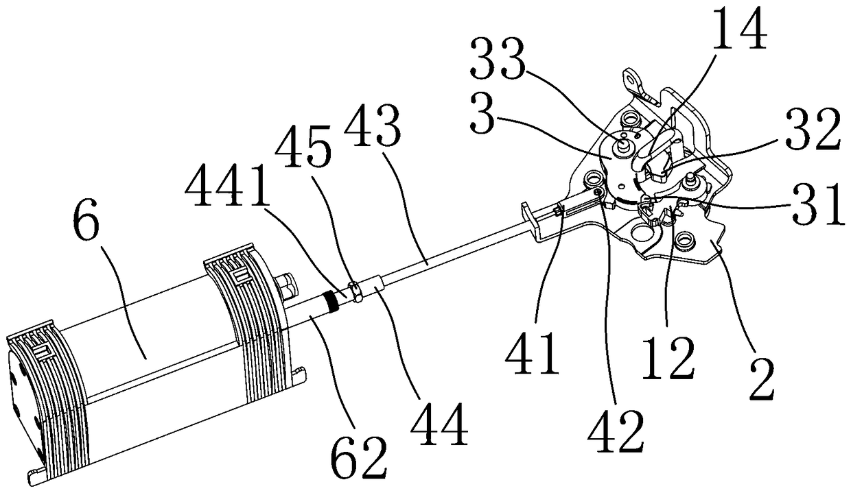 Automobile self-sucking door lock