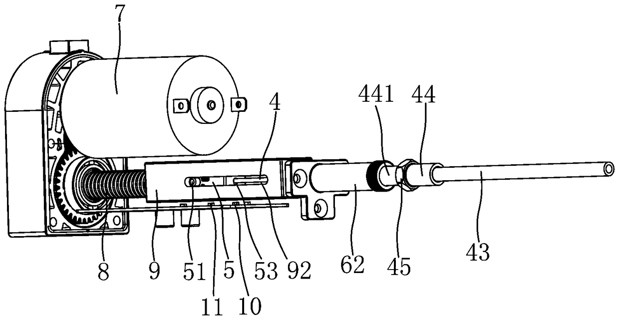 Automobile self-sucking door lock