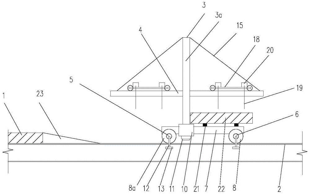 Applicable to slab-beam bridge slab transportation and installation vehicle