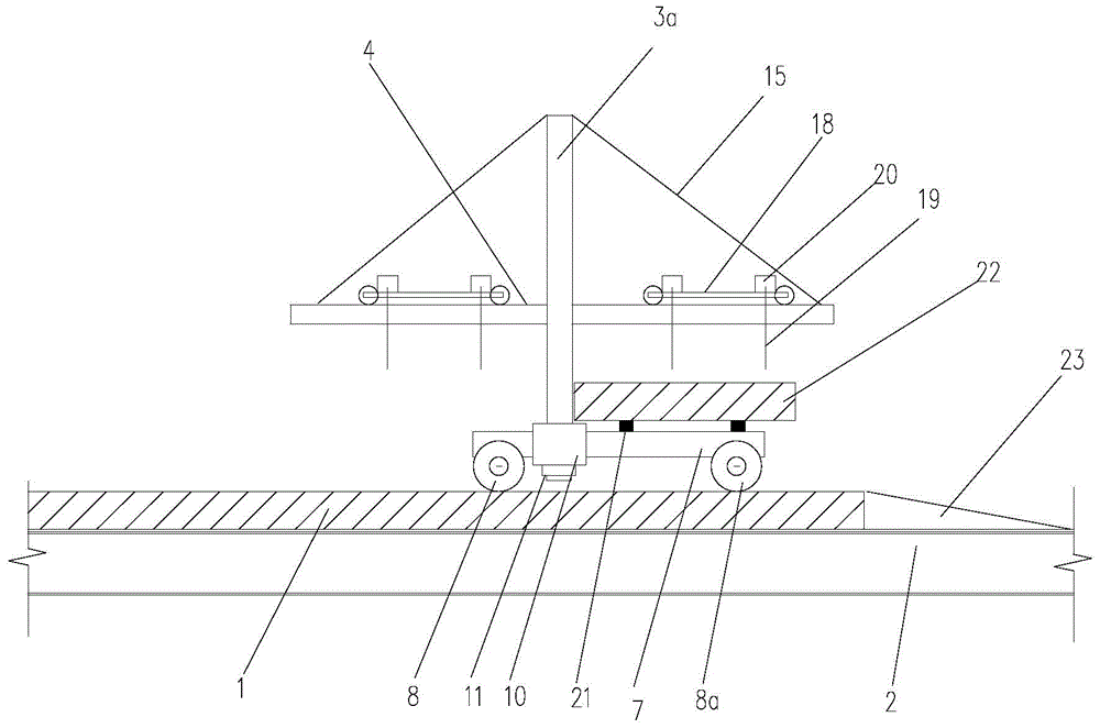 Applicable to slab-beam bridge slab transportation and installation vehicle