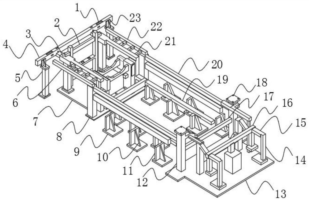 Splicing and welding tool of car body truss structure