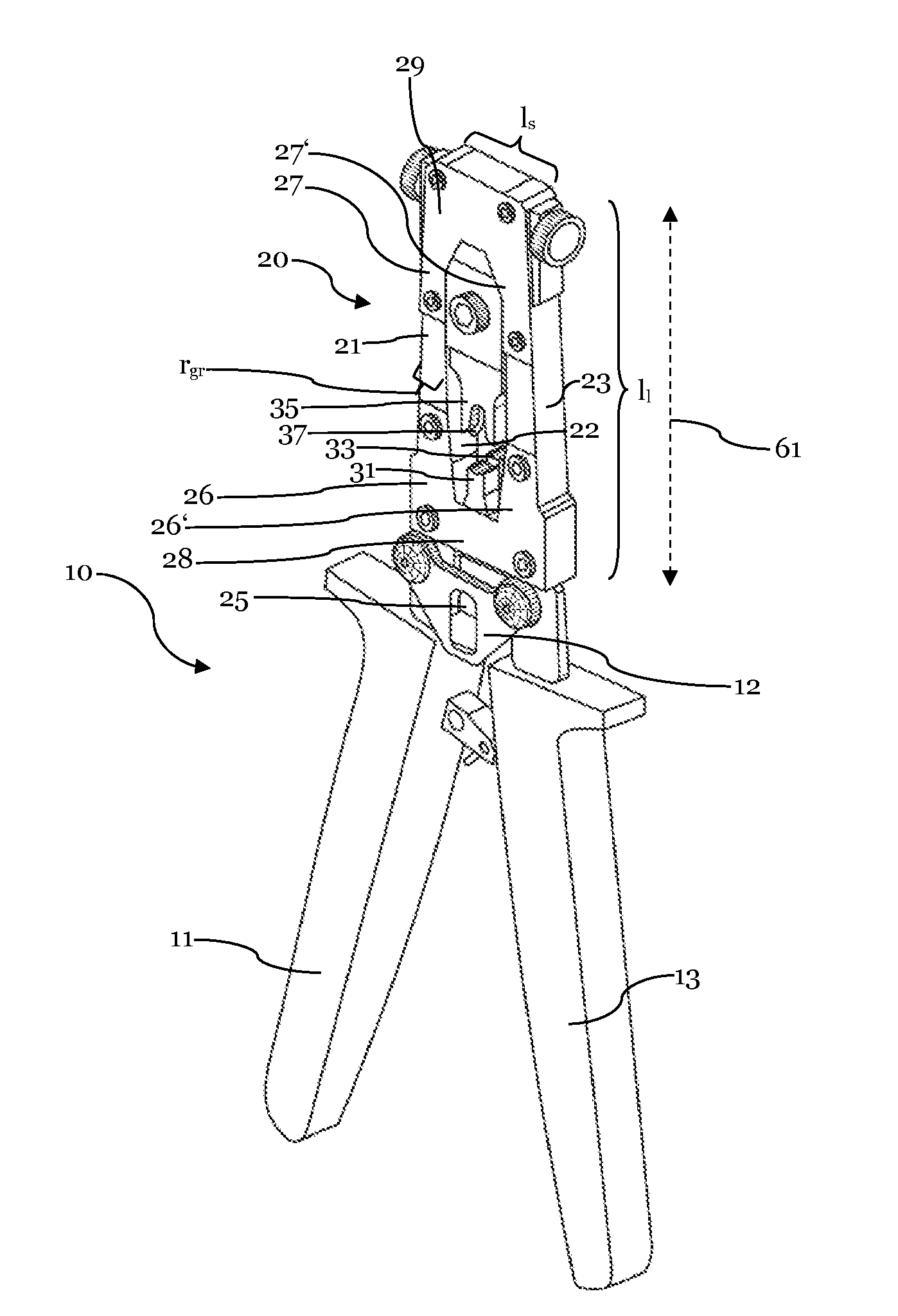 Hand crimp tool