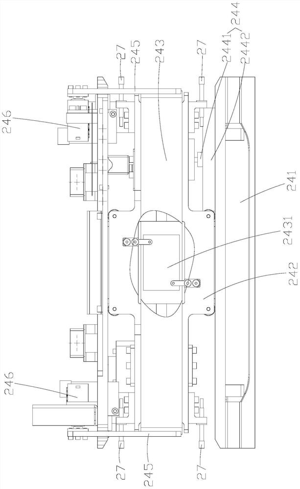 A transmission bottle access structure for a dense storage system