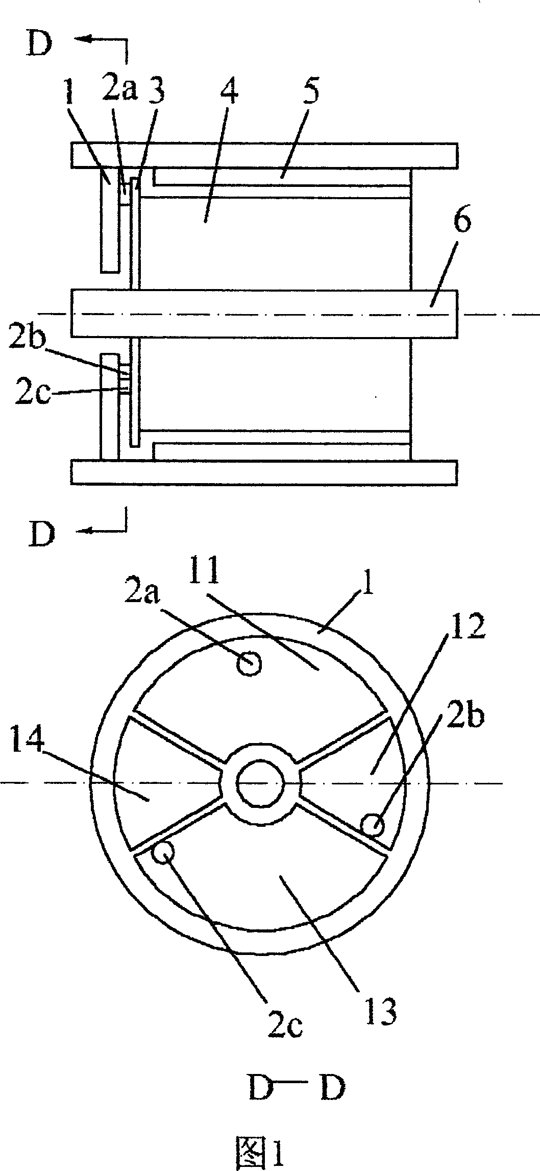 DC motor with commutator and its driven washing machine