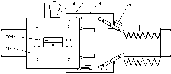 Splitting transmission line deicing machine with detection stump-jump function